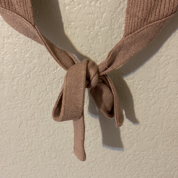 Long sleeved Cropped Small Collar Neck Top from Fashion Q - Picture 6 of 6